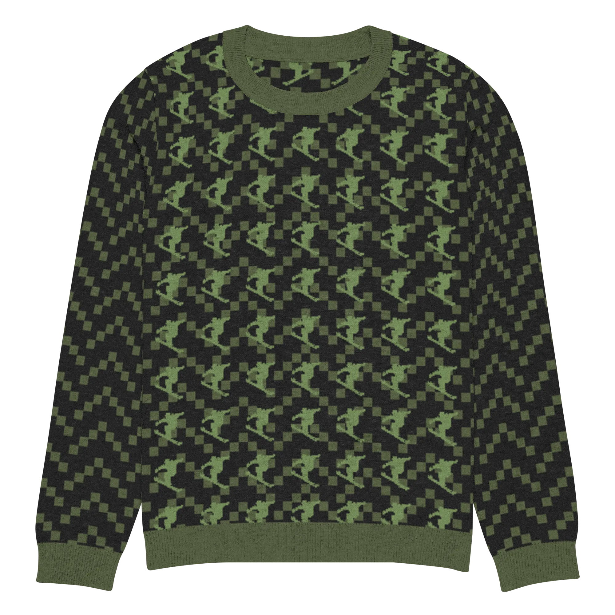 Snow Ski Freestyle Knitted crew neck sweater