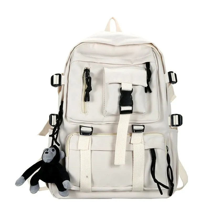 Sohiwoo Edgy Black Waterproof Backpack