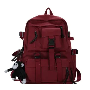 Sohiwoo Edgy Black Waterproof Backpack