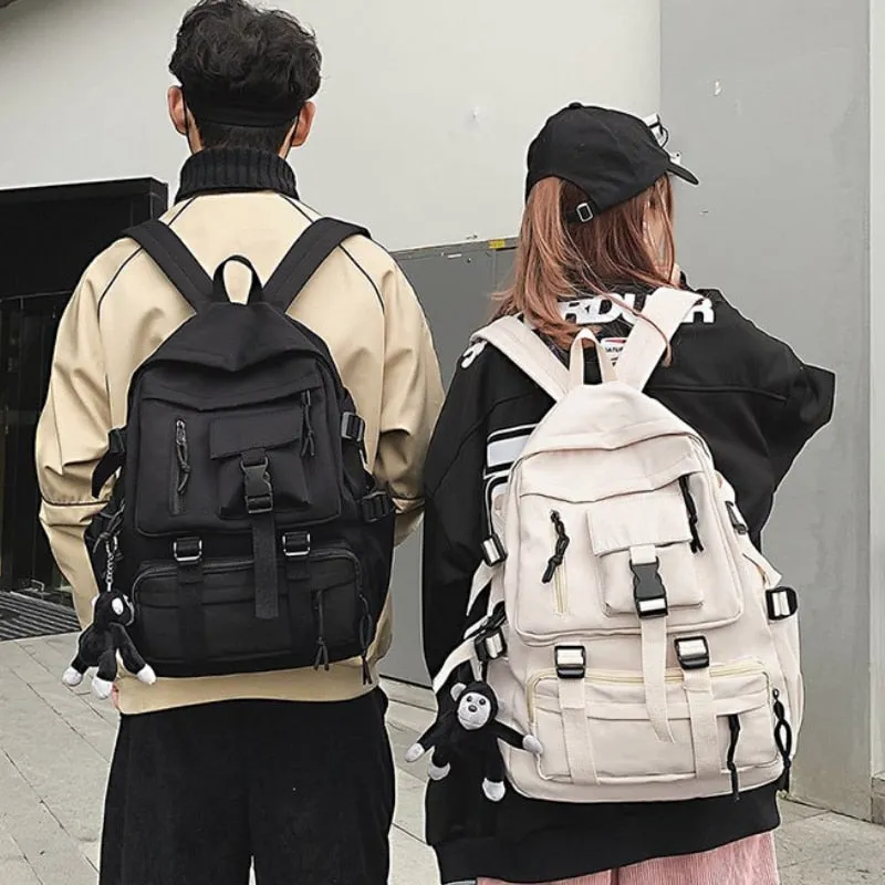 Sohiwoo Edgy Black Waterproof Backpack