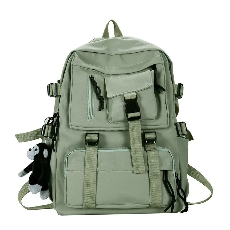 Sohiwoo Edgy Black Waterproof Backpack