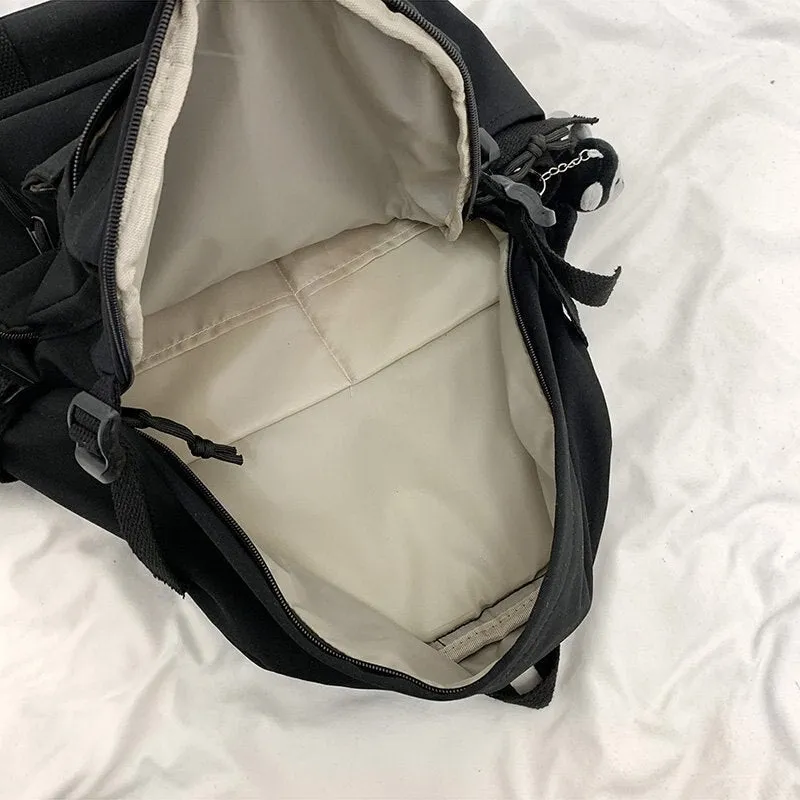 Sohiwoo Edgy Black Waterproof Backpack