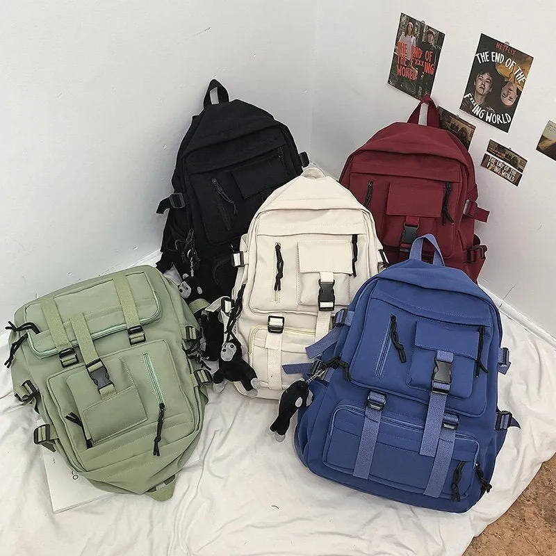 Sohiwoo Edgy Black Waterproof Backpack