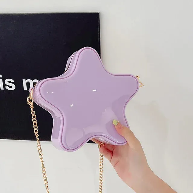 Sohiwoo  Women Mini Crossbody Simple Trendy Handbags Chain Small Bag PVC For Women Jelly Fashion Bag Brand Shoulder Start Luxury