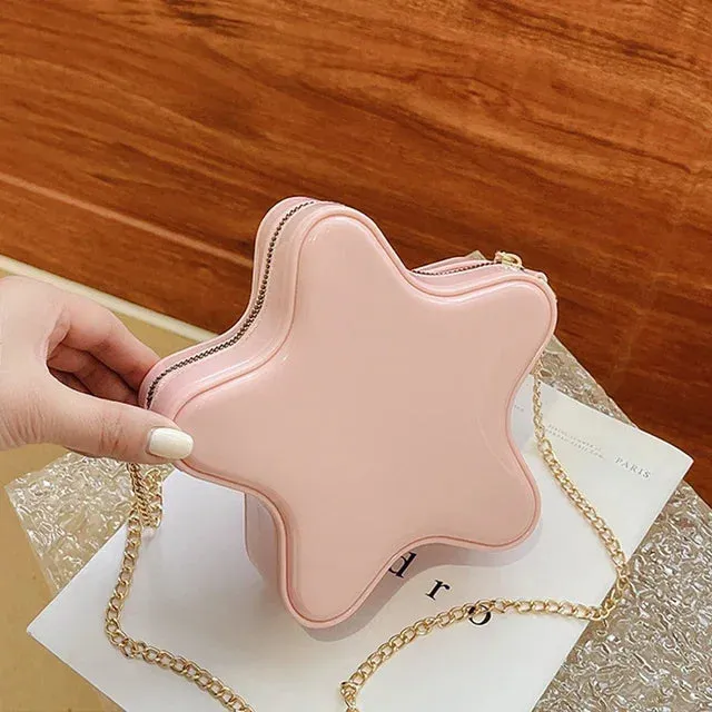 Sohiwoo  Women Mini Crossbody Simple Trendy Handbags Chain Small Bag PVC For Women Jelly Fashion Bag Brand Shoulder Start Luxury