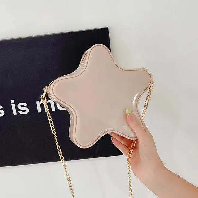 Sohiwoo  Women Mini Crossbody Simple Trendy Handbags Chain Small Bag PVC For Women Jelly Fashion Bag Brand Shoulder Start Luxury
