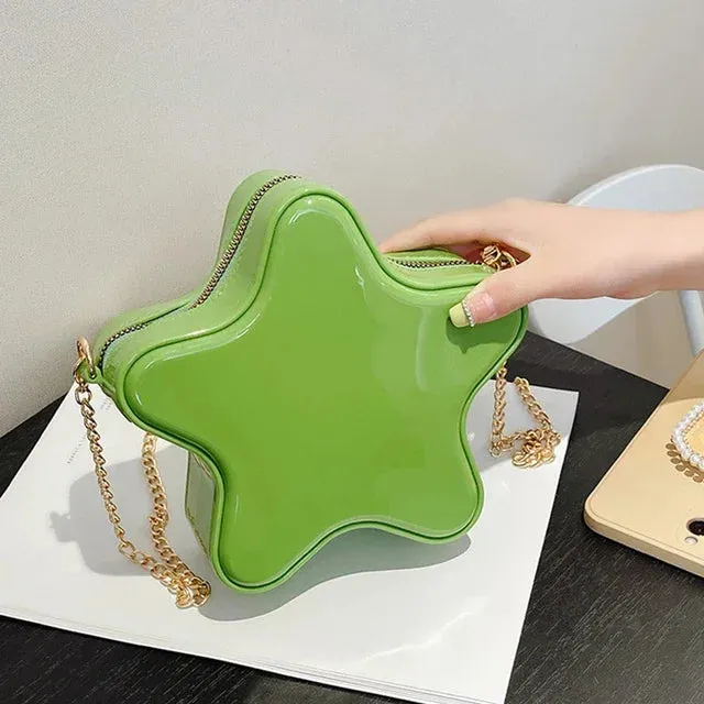 Sohiwoo  Women Mini Crossbody Simple Trendy Handbags Chain Small Bag PVC For Women Jelly Fashion Bag Brand Shoulder Start Luxury