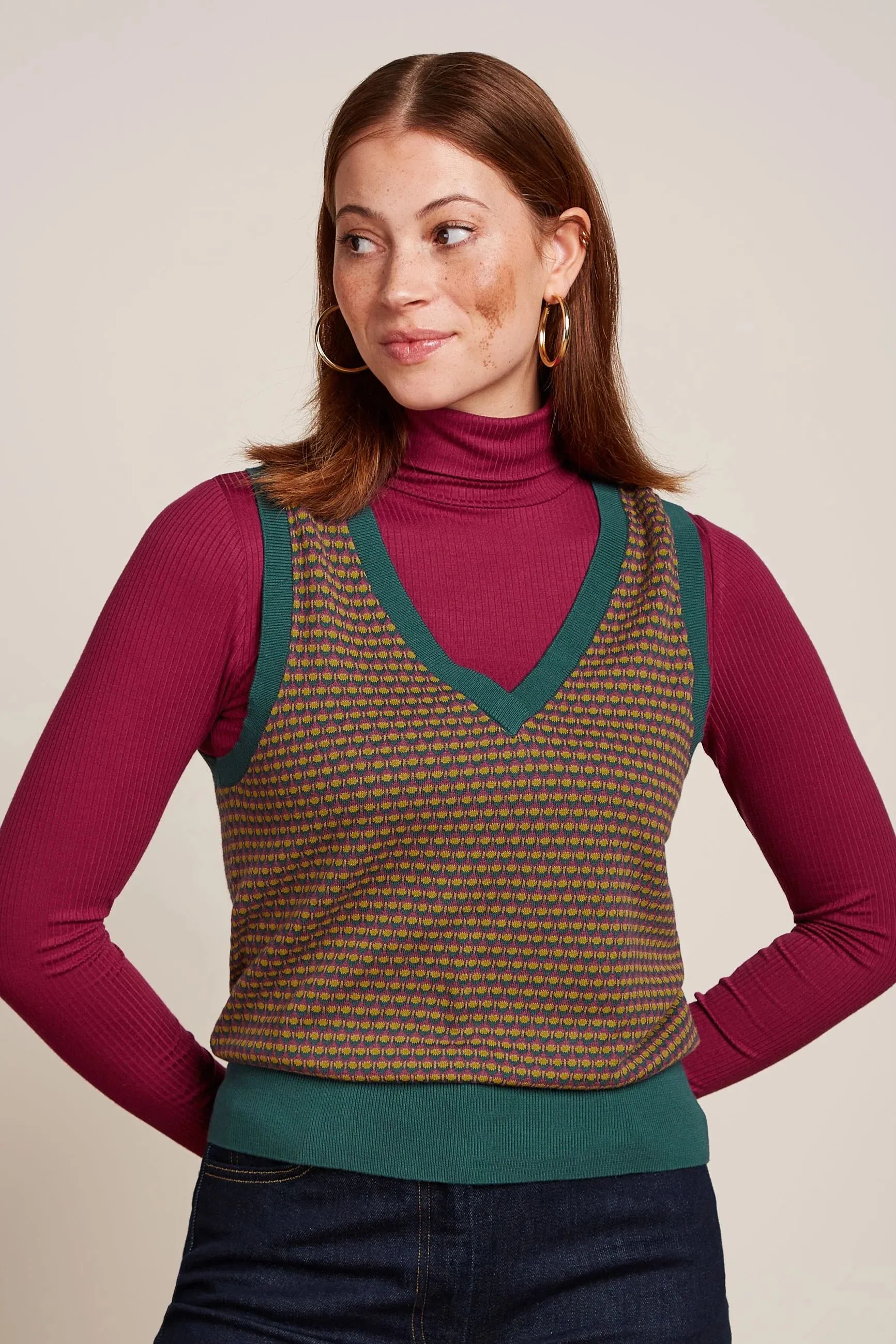 Spencer Graham Vest - Pine Green