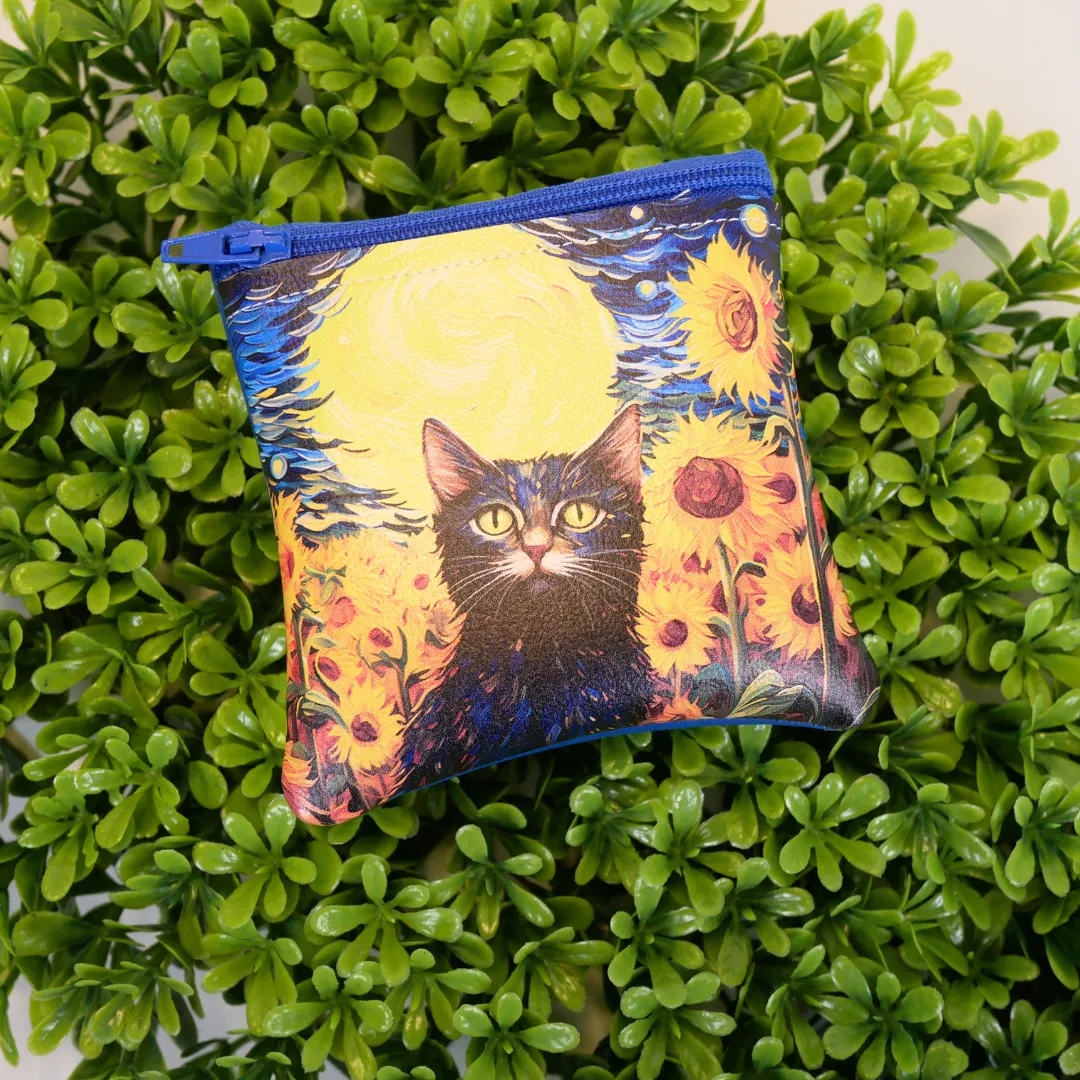 Starry Cat Zipper Bags