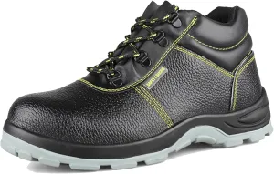 Steel Toe Lightweight Safety Shoes Kitchen Waterproof Trainer Men Comfortable Work Shoes Women Breathable Sports (Color : Black, Size : 10.5 US)