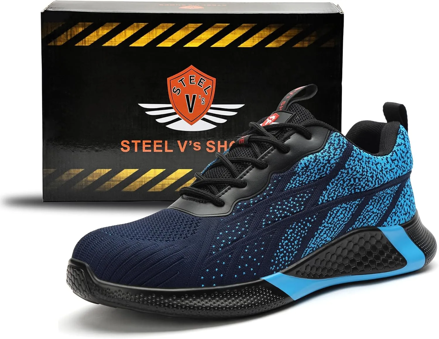 STEEL V's Men & Women Steel-Toe Work Shoes, Composite Toe, Lightweight, Breathable, Durable, Slip-Resistant, Arch Support, Oder Selector, Industrial Athlete, Zapatos de Seguridad para Hombres y Mujer