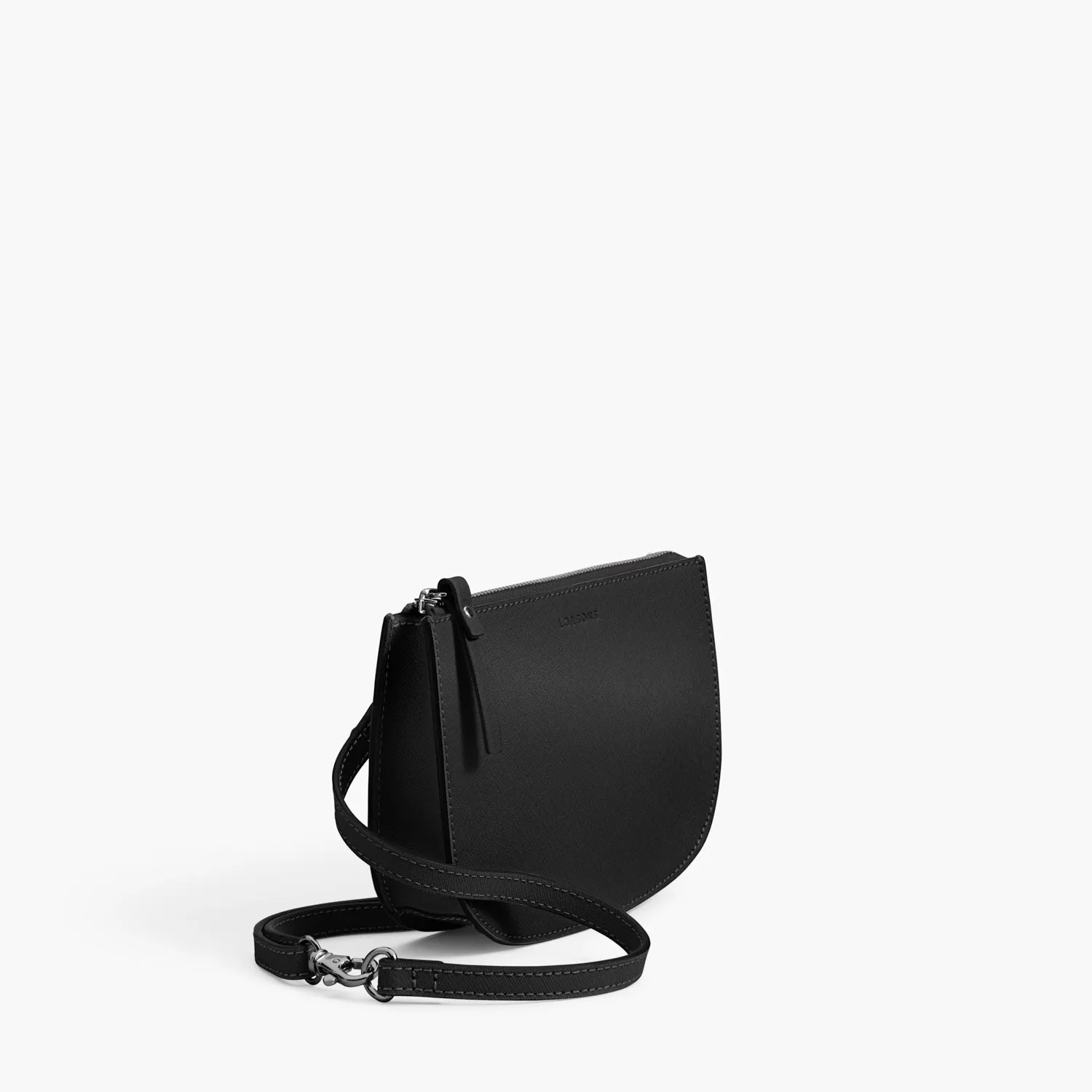 The Waverley 2 - Saffiano Leather - Black / Gunmetal / Grey