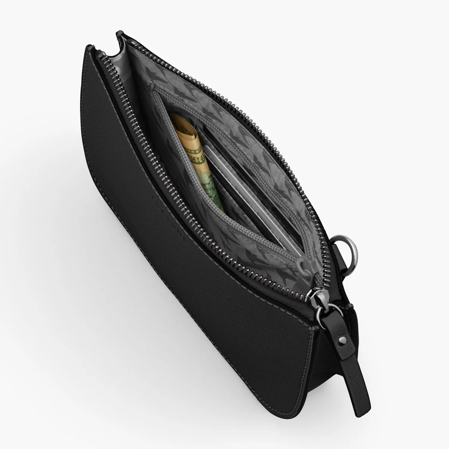 The Waverley 2 - Saffiano Leather - Black / Gunmetal / Grey