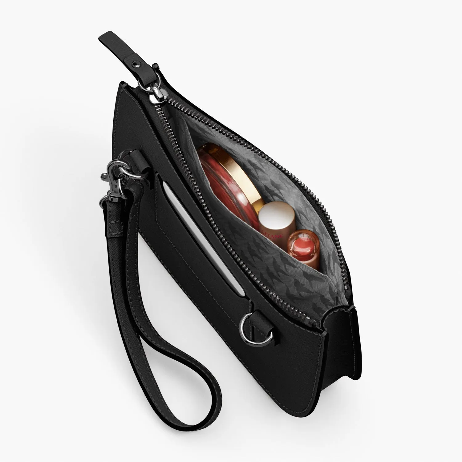 The Waverley 2 - Saffiano Leather - Black / Gunmetal / Grey