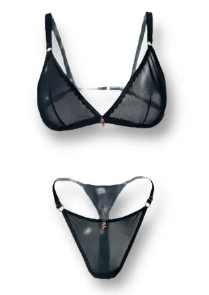Timeless Black Mesh Set