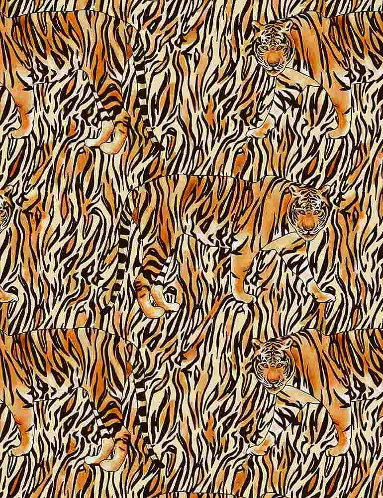 Timeless Treasures Tiger Print, Wild Camo, African Print