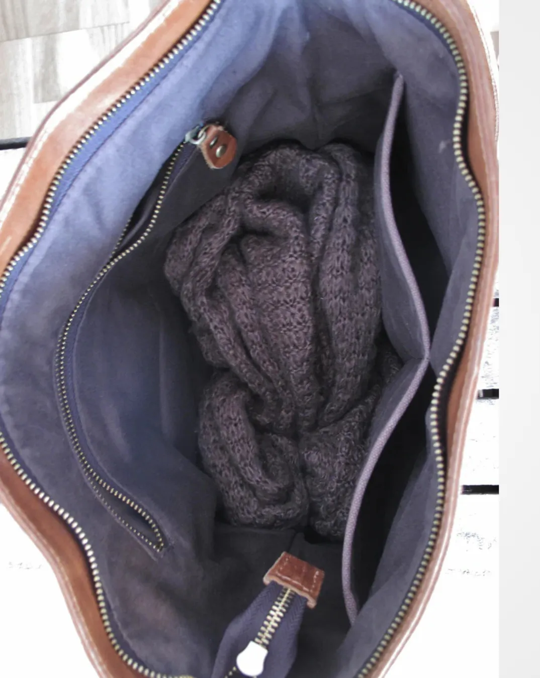 Travelling Midi Backpack: Brown Vintage