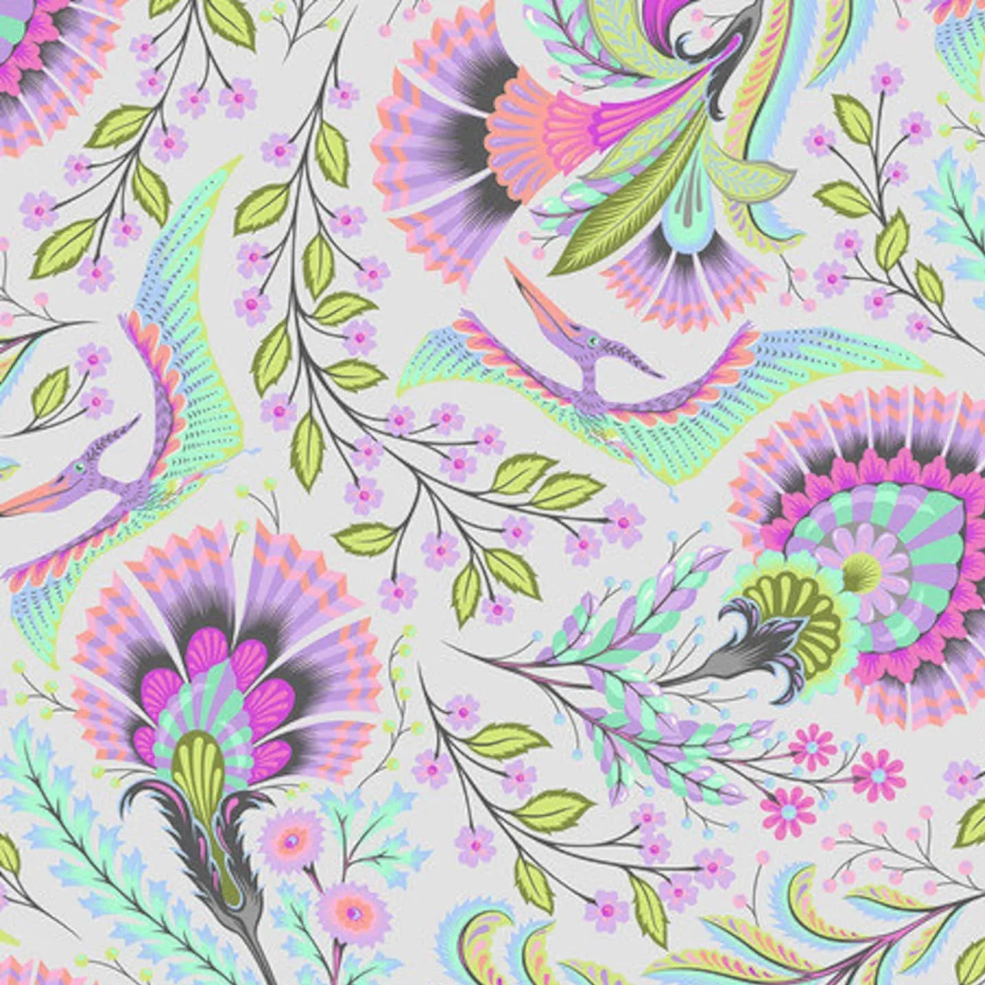 Tula Pink - Roar! - Wing it Mist