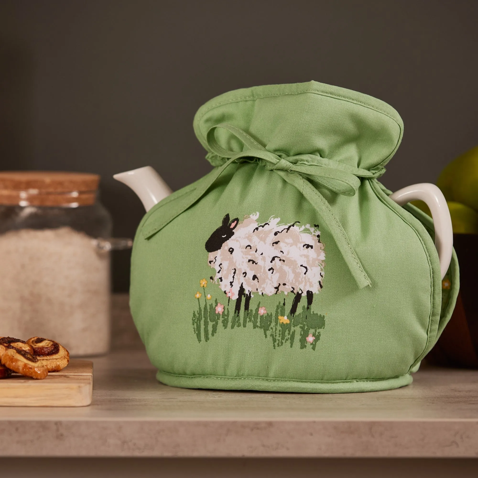 Ulster Weavers Woolly Sheep Tea Cosy - Muff One Size in Green