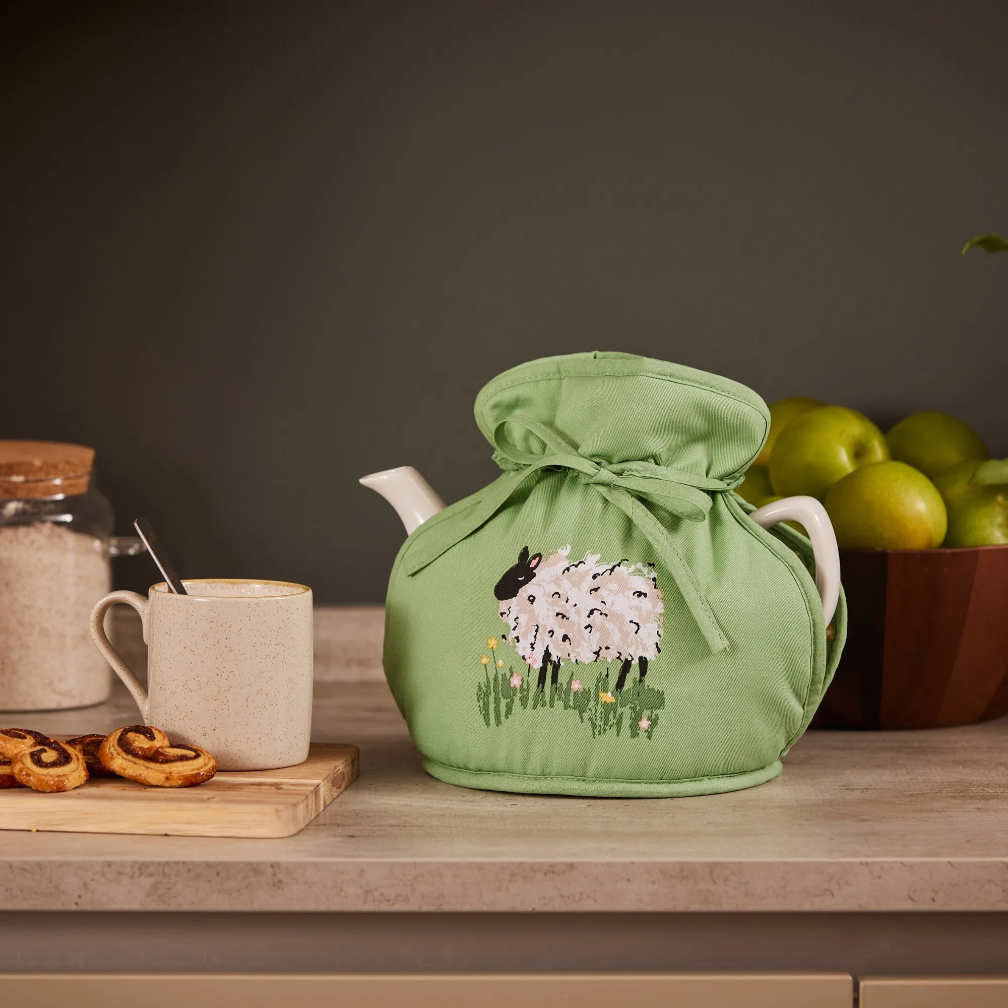 Ulster Weavers Woolly Sheep Tea Cosy - Muff One Size in Green