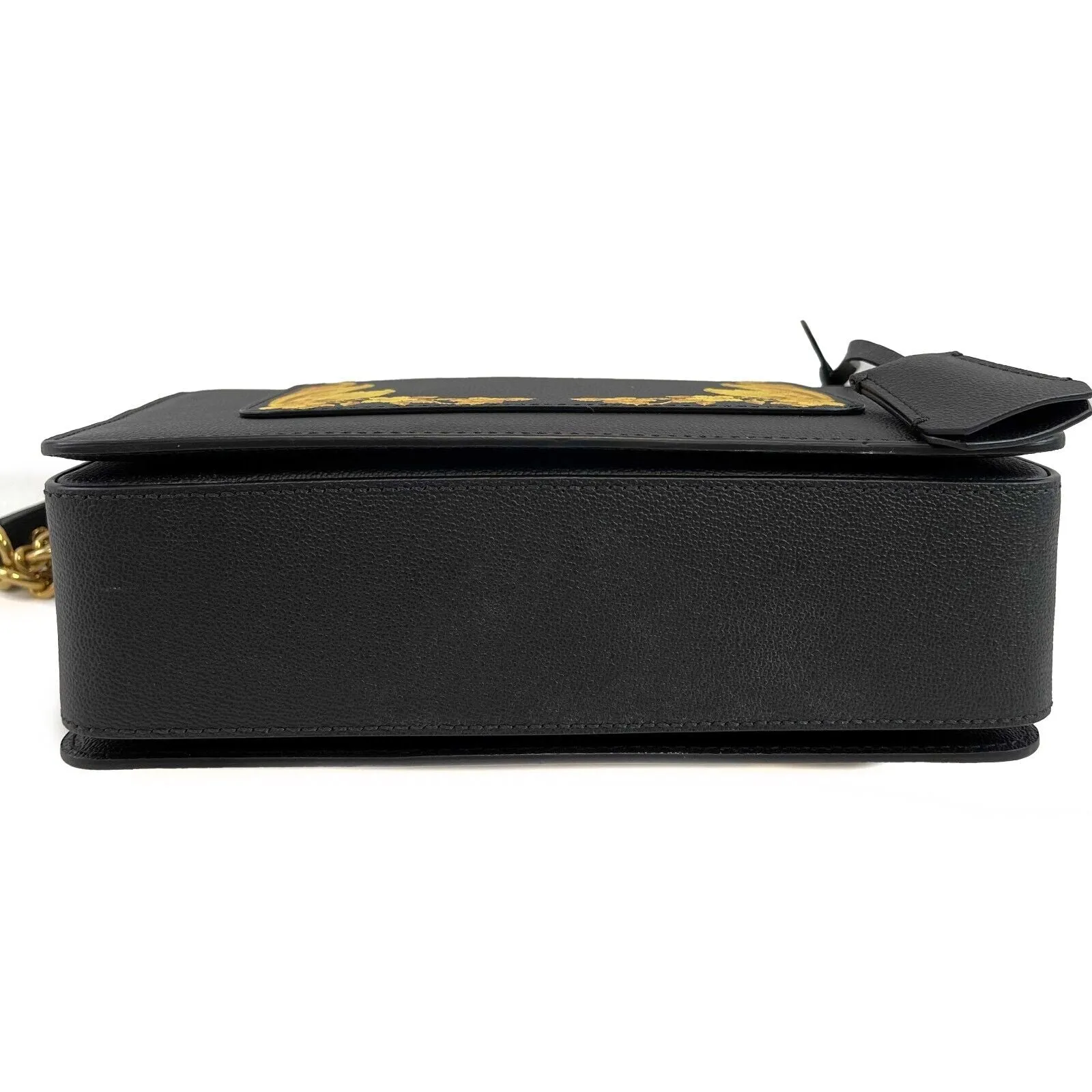 Versace Barocco Icon Borsa Vitello St. Baroque Black and Gold Handbag 2018