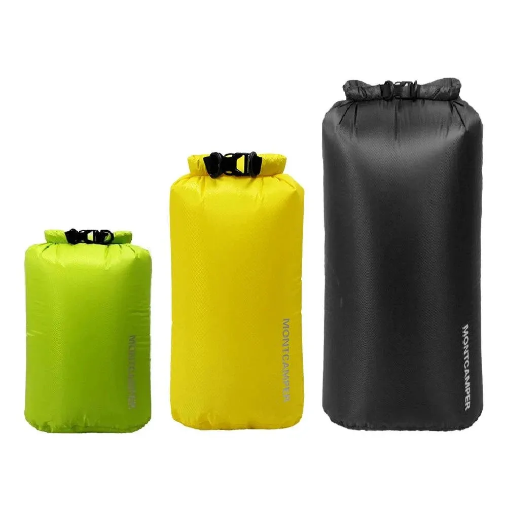 Waterproof Dry Sacks Pack of 3 Lightweight Waterproof Storage Dry Bags for Outdoor Camping Boating Hiking Rafting