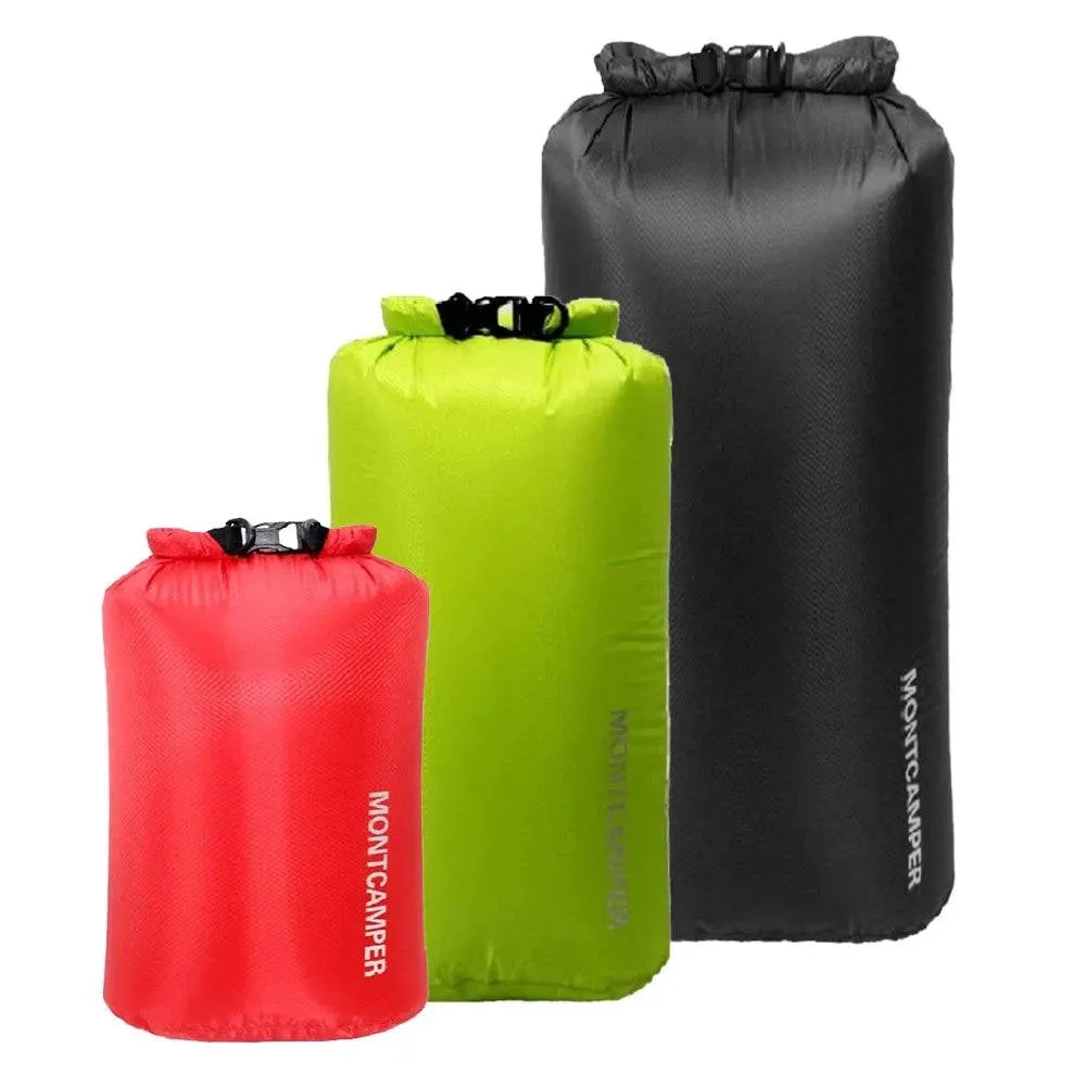 Waterproof Dry Sacks Pack of 3 Lightweight Waterproof Storage Dry Bags for Outdoor Camping Boating Hiking Rafting