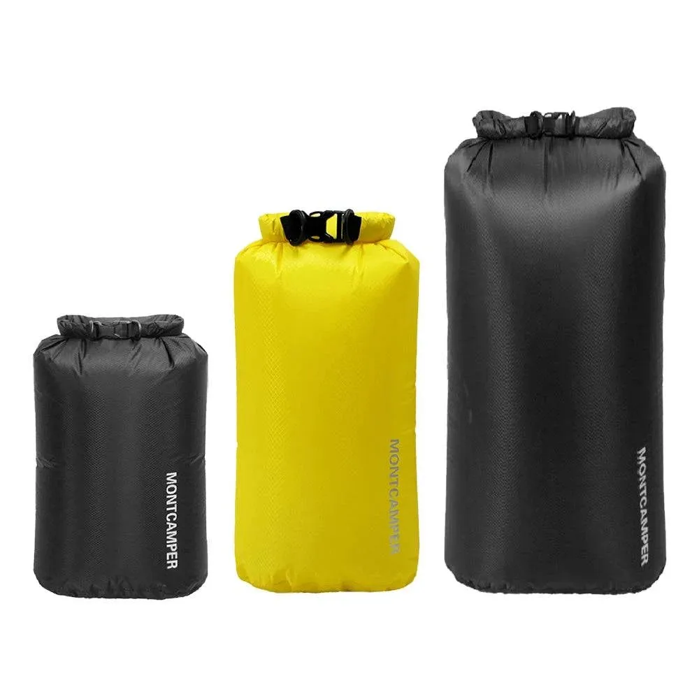 Waterproof Dry Sacks Pack of 3 Lightweight Waterproof Storage Dry Bags for Outdoor Camping Boating Hiking Rafting