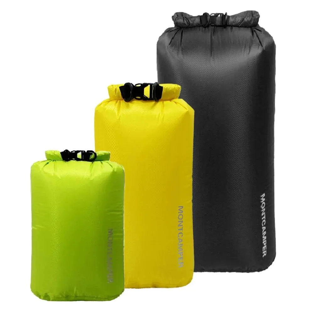 Waterproof Dry Sacks Pack of 3 Lightweight Waterproof Storage Dry Bags for Outdoor Camping Boating Hiking Rafting