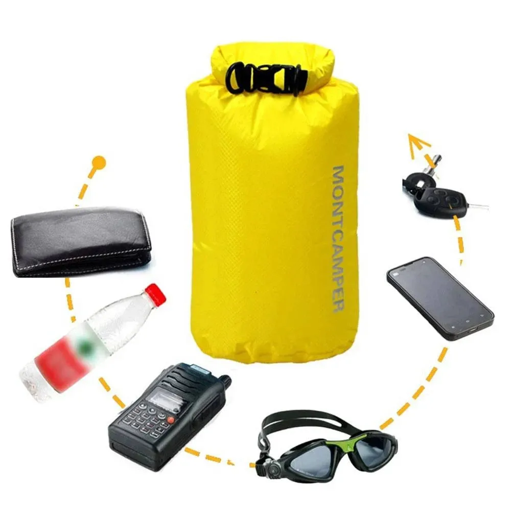 Waterproof Dry Sacks Pack of 3 Lightweight Waterproof Storage Dry Bags for Outdoor Camping Boating Hiking Rafting