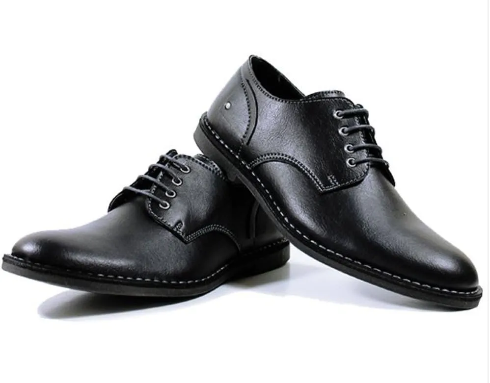 will's' Men's Vegan Derbys (8 M (US), Black)