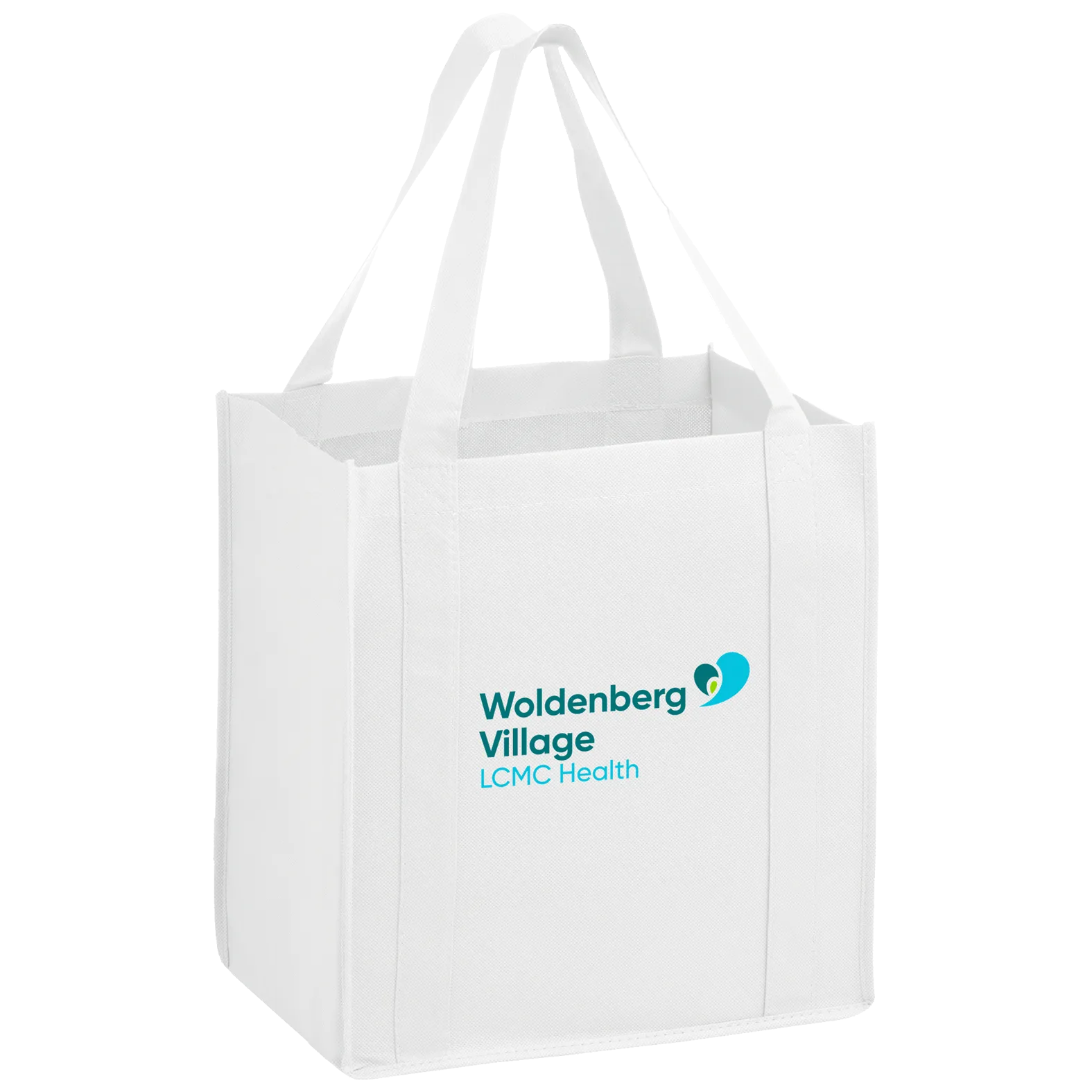 Woldenberg Village White Non Woven Shopper Tote Bag